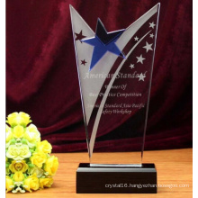 Exquisite Transparent Crystal Trophy for Business Gift